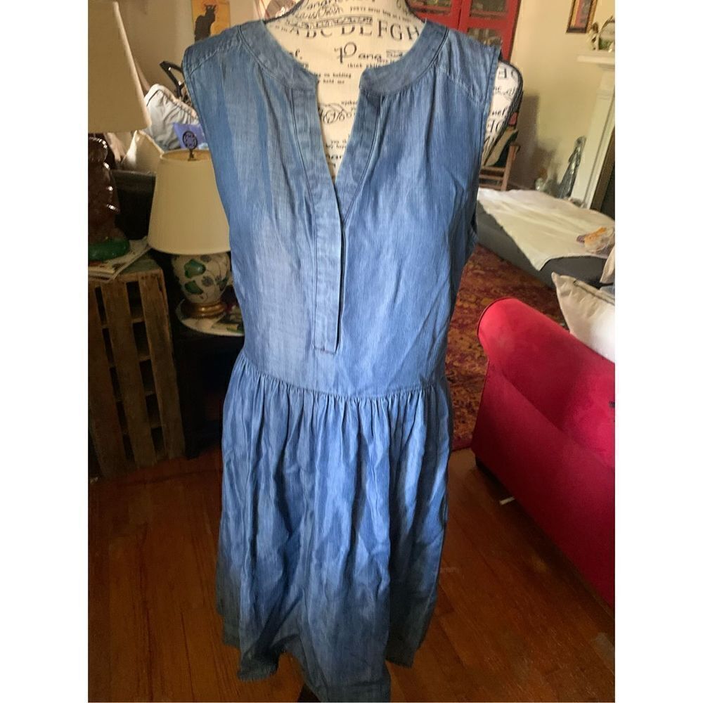 Tommy Hilfiger Chambray Denim sleeveless jumper